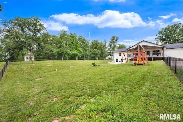 12804 W Dell Rd, Princeville, IL 61559 - view of fenced backyard