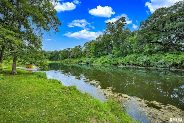 12804 W Dell Rd, Princeville, IL 61559 - water view featuring a forest