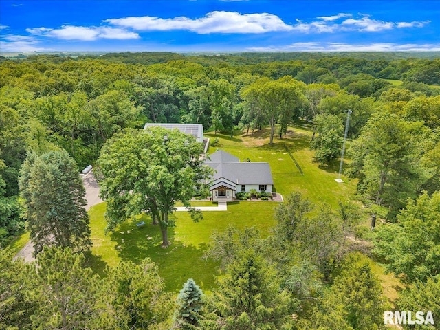12804 W Dell Rd, Princeville, IL 61559 - view from above of property featuring a forest
