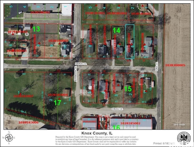 407 E Depot St, Knoxville, IL 61448 - map of property location