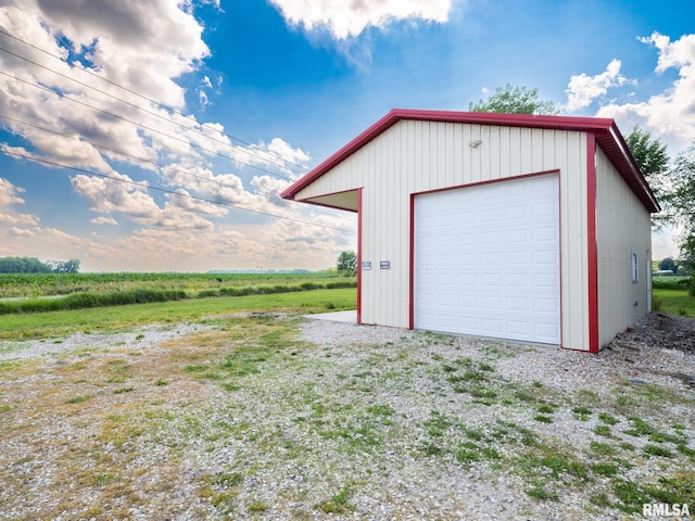 21218 E County Highway 17, Canton, IL 61520 - detached garage with gravel driveway
