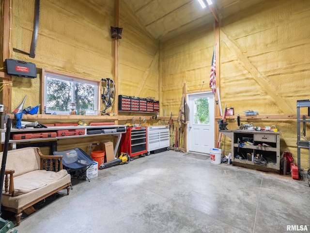 21218 E County Highway 17, Canton, IL 61520 - garage with a workshop area