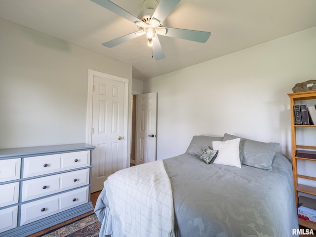 21218 E County Highway 17, Canton, IL 61520 - bedroom with ceiling fan