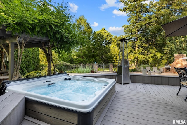 88 Waldheim Rd, Morton, IL 61550 - deck with view of wooded area