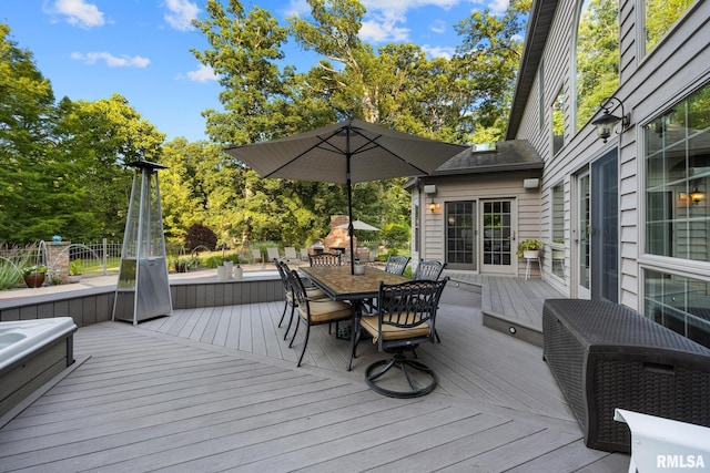 88 Waldheim Rd, Morton, IL 61550 - deck with outdoor dining space