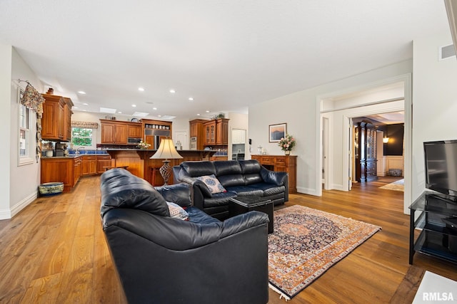 88 Waldheim Rd, Morton, IL 61550 - living area with light wood-type flooring and recessed lighting