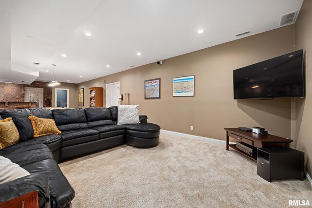 88 Waldheim Rd, Morton, IL 61550 - carpeted living room with recessed lighting