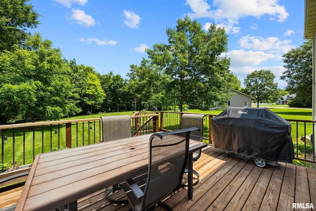 11 Lahood Ln, Washington, IL 61571 - deck featuring grilling area and a yard