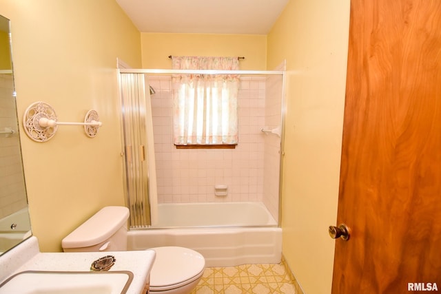 1602 Highwood Ave, Pekin, IL 61554 - full bathroom with shower / bath combination with glass door and vanity