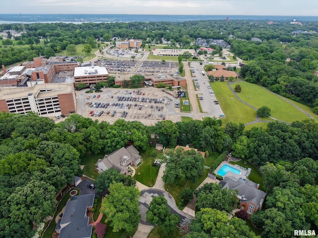 512 Hidden Ln, Peoria, IL 61614 - bird's eye view of a tree filled landscape
