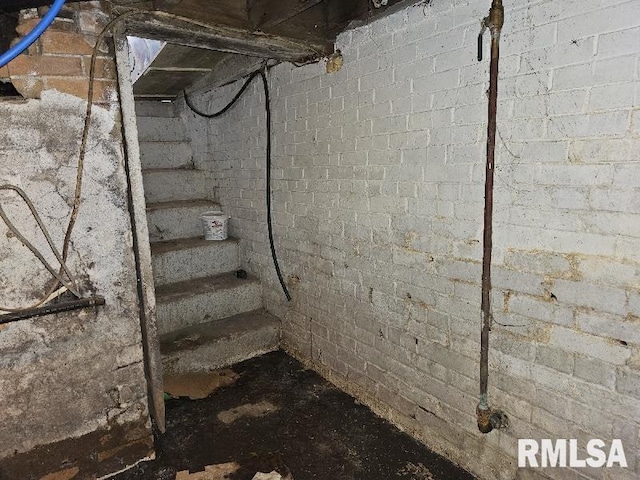 19635 E 800th St, Sciota, IL 61475 - view of unfinished basement