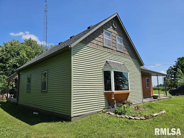 19635 E 800th St, Sciota, IL 61475 - view of home's exterior with a lawn