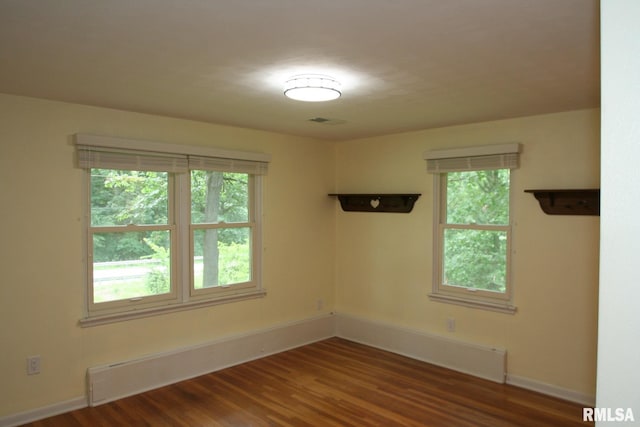 29724 Allentown Rd, Mackinaw, IL 61755 - spare room featuring wood finished floors and baseboards