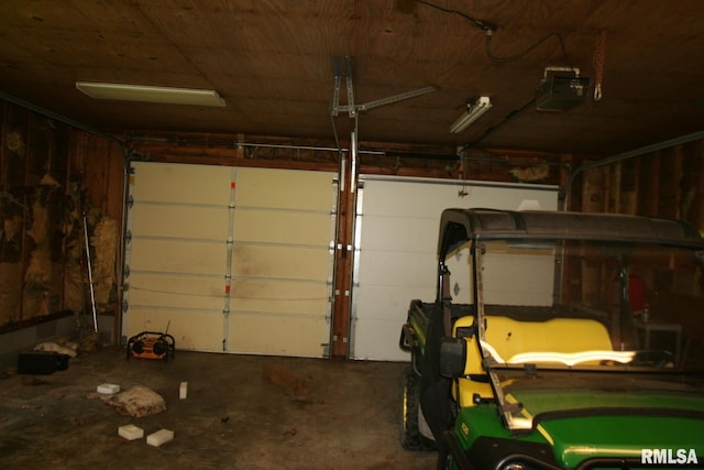 29724 Allentown Rd, Mackinaw, IL 61755 - garage featuring a garage door opener