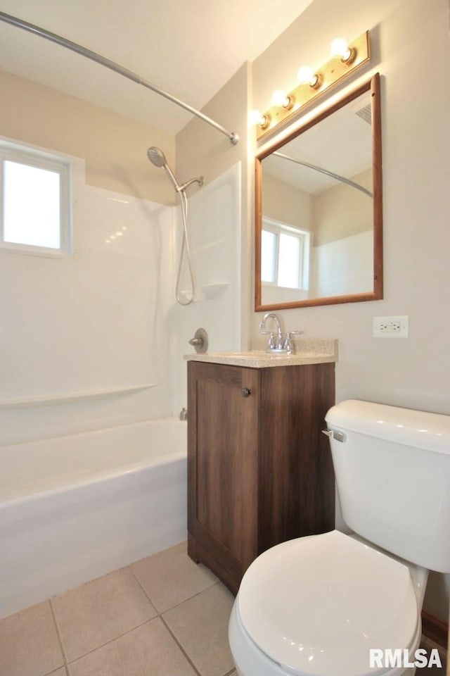 1409 Alton St, Pekin, IL 61554 - full bath with bathing tub / shower combination, tile patterned floors, and vanity