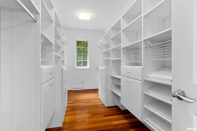 4851 Sheridan Rd, Groveland, IL 61535 - walk in closet featuring hardwood / wood-style flooring