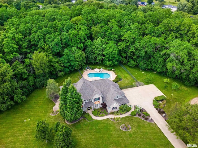 4851 Sheridan Rd, Groveland, IL 61535 - aerial view of property and surrounding area featuring a pool