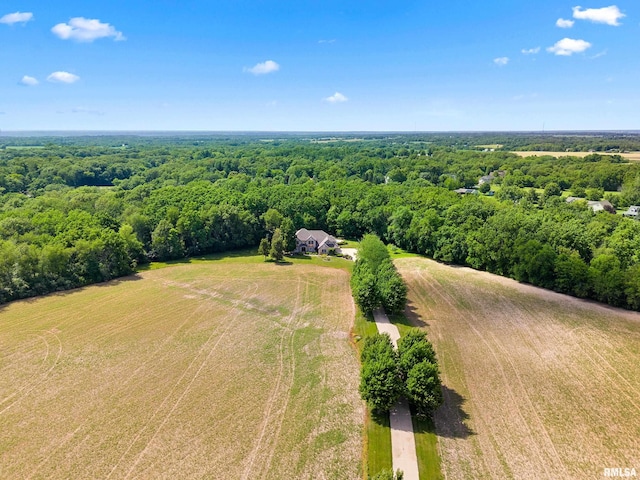 4851 Sheridan Rd, Groveland, IL 61535 - view of rural area featuring a heavily wooded area