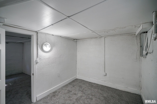 2320 W Krause Ave, Peoria, IL 61605 - finished basement featuring carpet flooring and electric panel