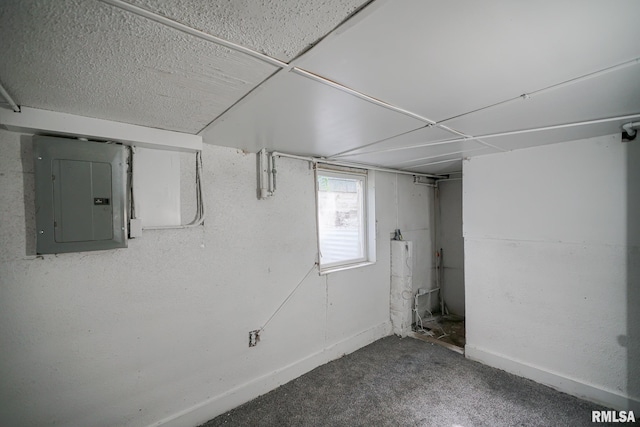 2320 W Krause Ave, Peoria, IL 61605 - below grade area featuring electric panel and carpet floors
