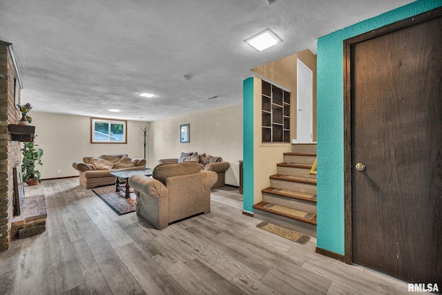 2816 N Kingston Dr, Peoria, IL 61604 - living room featuring wood finished floors and stairs