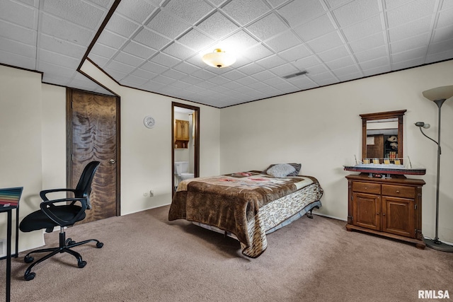 2816 N Kingston Dr, Peoria, IL 61604 - bedroom with carpet and ensuite bath