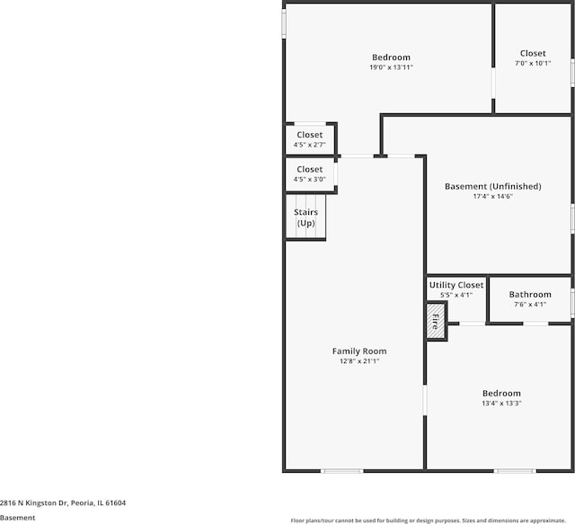 2816 N Kingston Dr, Peoria, IL 61604 - view of floor plan / room layout