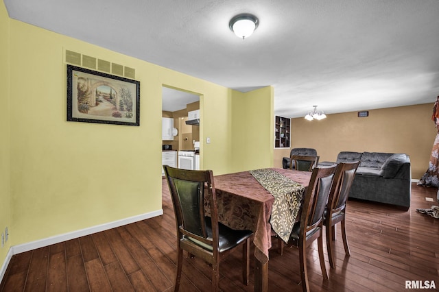 2816 N Kingston Dr, Peoria, IL 61604 - dining room featuring wood-type flooring and a chandelier