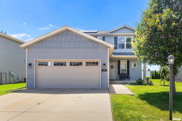1604 Savile Ln, Washington, IL 61571 - multi unit property with an attached garage, a porch, a front yard, and driveway