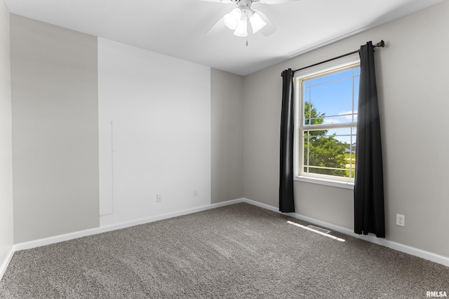 1604 Savile Ln, Washington, IL 61571 - carpeted empty room featuring ceiling fan and baseboards