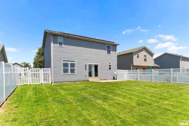 1604 Savile Ln, Washington, IL 61571 - rear view of property featuring a fenced backyard and a patio area
