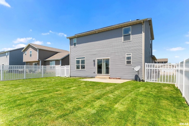 1604 Savile Ln, Washington, IL 61571 - back of house with a patio and a fenced backyard