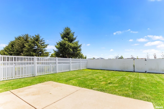 1604 Savile Ln, Washington, IL 61571 - fenced backyard featuring a patio and a gate