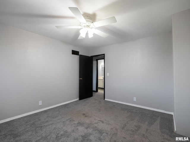 3119 W Willow Knolls Rd Unit 37B, Peoria, IL 61614 - carpeted spare room featuring ceiling fan and baseboards