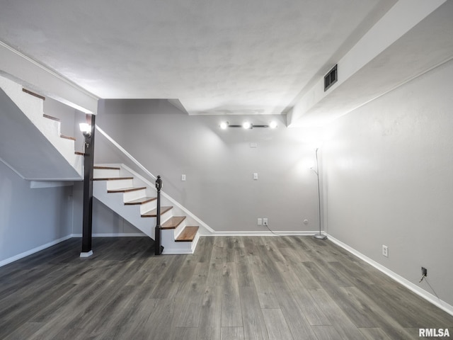 3119 W Willow Knolls Rd Unit 37B, Peoria, IL 61614 - below grade area featuring stairs and wood finished floors