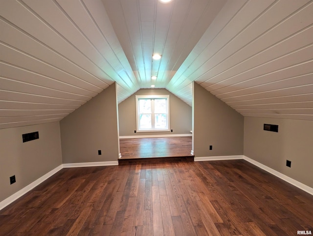 1101 S 4th St, Pekin, IL 61554 - additional living space featuring lofted ceiling and dark wood-style floors