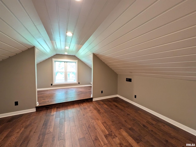1101 S 4th St, Pekin, IL 61554 - bonus room with vaulted ceiling and dark wood finished floors