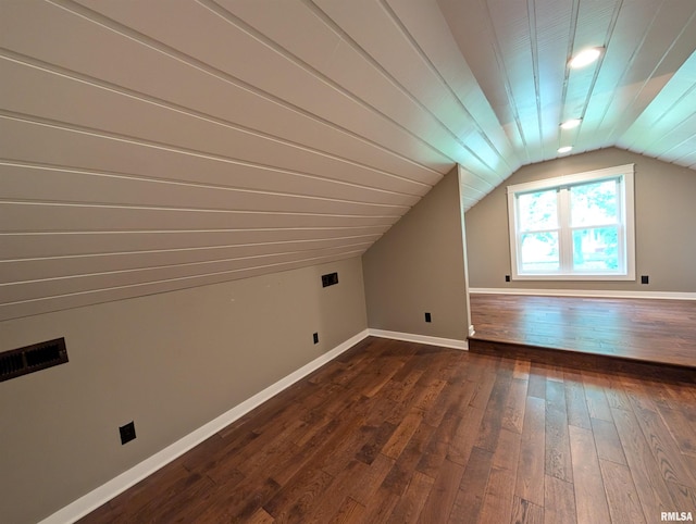 1101 S 4th St, Pekin, IL 61554 - bonus room with dark wood-type flooring and vaulted ceiling