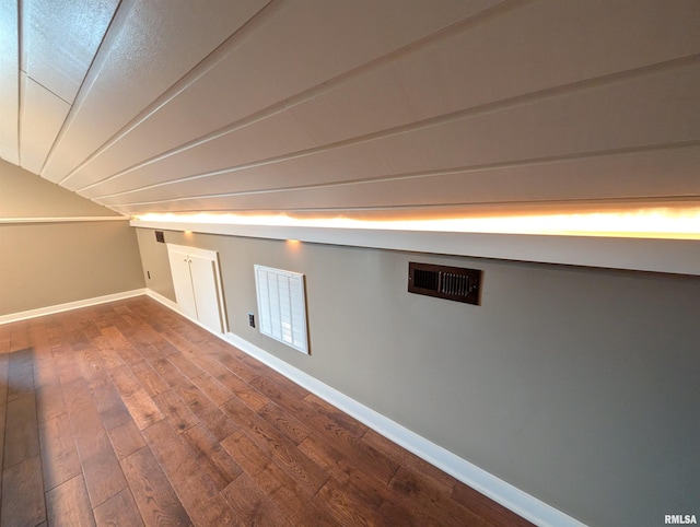 1101 S 4th St, Pekin, IL 61554 - additional living space featuring hardwood / wood-style floors and lofted ceiling