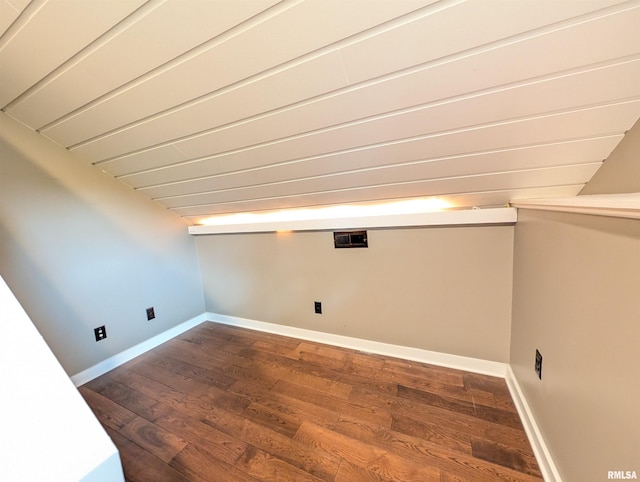 1101 S 4th St, Pekin, IL 61554 - basement featuring dark wood finished floors and baseboards