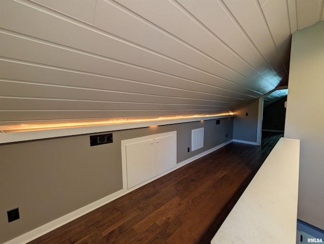 1101 S 4th St, Pekin, IL 61554 - bonus room featuring dark wood finished floors and lofted ceiling