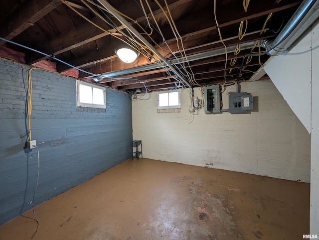 1101 S 4th St, Pekin, IL 61554 - below grade area featuring electric panel and plenty of natural light