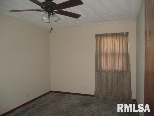 1265 Spring Bay Rd, East Peoria, IL 61611 - empty room featuring carpet and ceiling fan