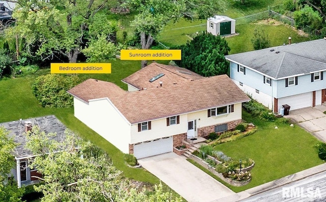 1729 W Willow Wood Dr, Peoria, IL 61614 - view from above of property