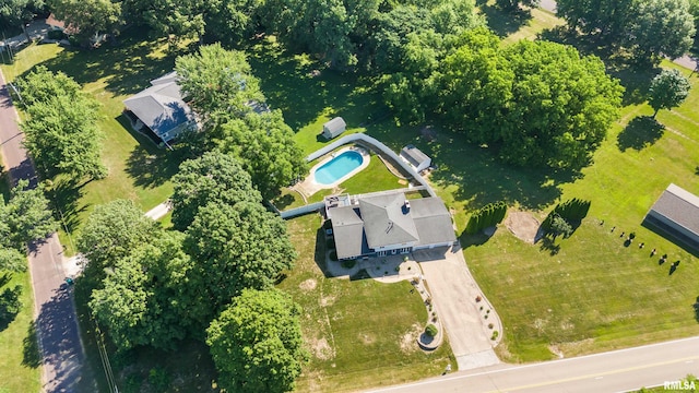 276 E Far Hills Dr, East Peoria, IL 61611 - bird's eye view of a pool area