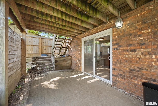 114 Julian Ave, East Peoria, IL 61611 - view of patio / terrace with stairs