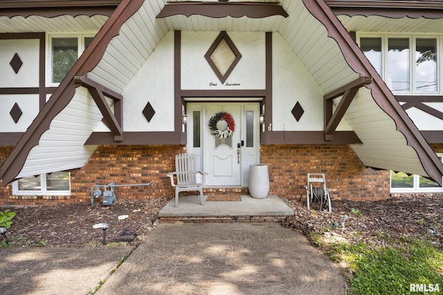 114 Julian Ave, East Peoria, IL 61611 - entrance to property featuring brick siding and stucco siding