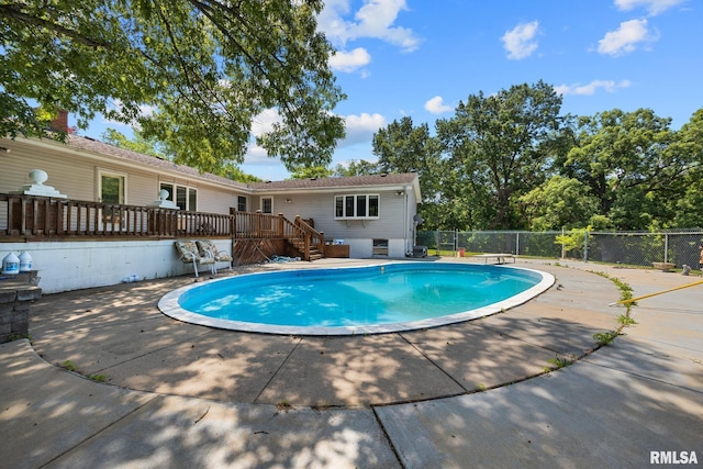 22475 N Main St, Morton, IL 61550 - view of pool featuring a deck and stairs