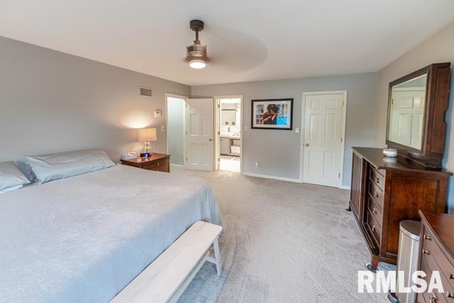 210 W Wolf Rd, Peoria, IL 61614 - bedroom with light carpet and a ceiling fan
