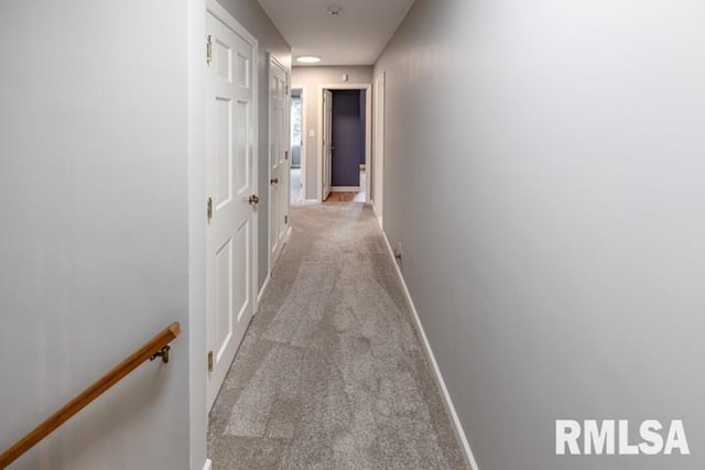 210 W Wolf Rd, Peoria, IL 61614 - corridor with carpet floors and an upstairs landing